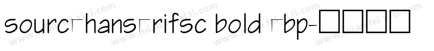 sourcehanserifsc bold ebp字体转换